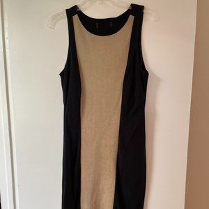 Womens Sleeveless Optical Illusion Bodycon Mini Dresses Black Multi